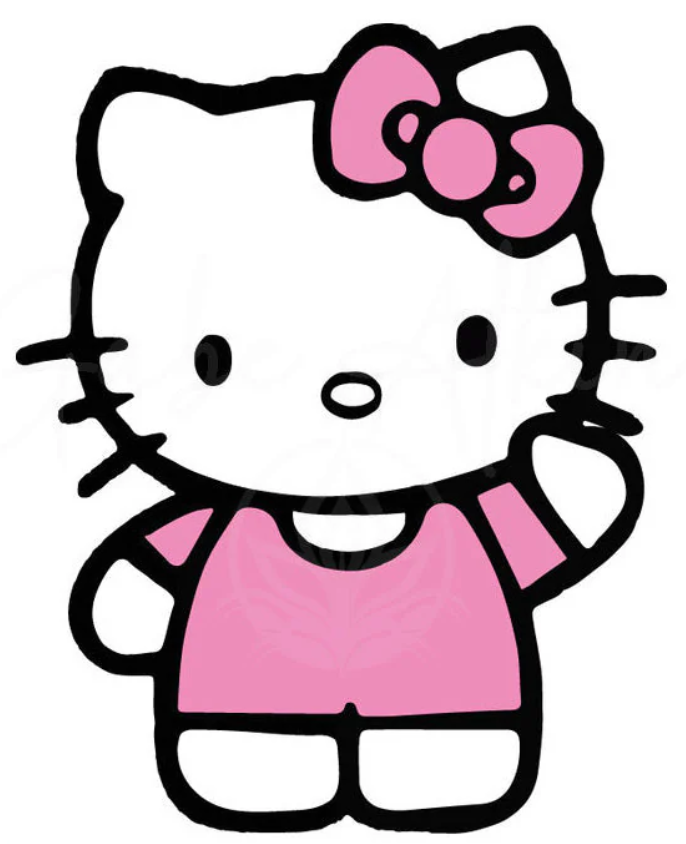 A little kitty waving hello